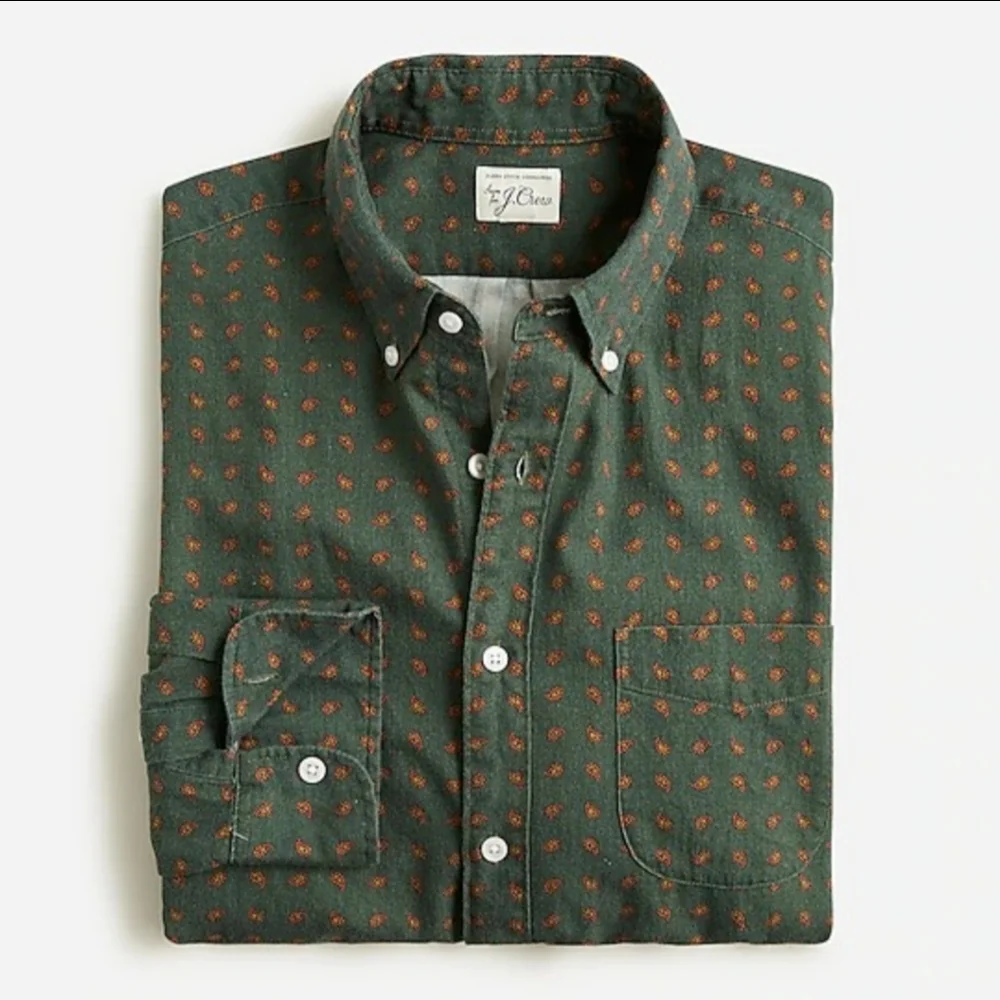 J.Crew Cotton Wool Challis two-pocket shirt  1 ea. 3 colors left Men's LG SO